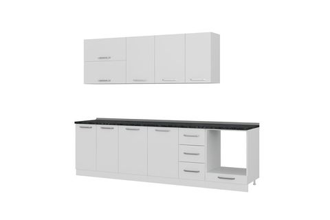 MİNAR RÜYA 280 CM MUTFAK DOLABI BEYAZ 280-B6