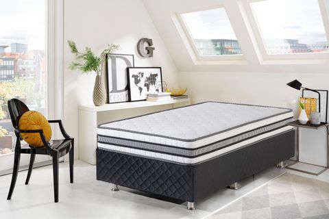 ZEBRA TEK KİŞİLİK YAYLI YATAK, 90X190