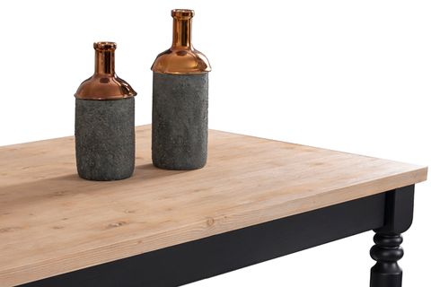 BLACK AHŞAP MASA TAKIMI, 140X80