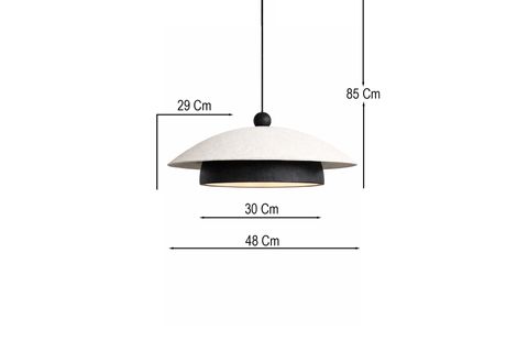 HANDMADE WABİ SABİ KARBON BETON AVİZE, YİNGYANG