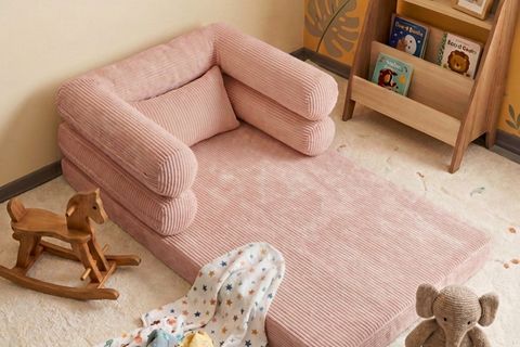 DECO ANNE YANI ÇOCUK YATAĞI, PEMBE, 90X150