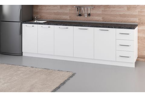 MİNAR 280 CM MUTFAK DOLABI BEYAZ 280-B1-ALT MODÜL