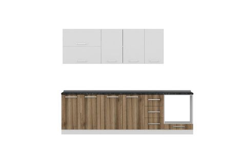 MİNAR EGE 270 CM MUTFAK DOLABI BEYAZ DORE 270-D6