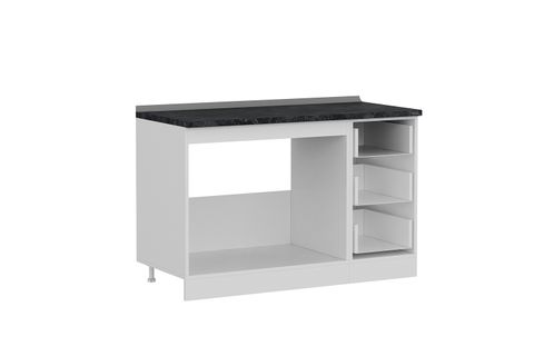 MİNAR 130 CM MUTFAK DOLABI BEYAZ 130-B2-ALT MODÜL