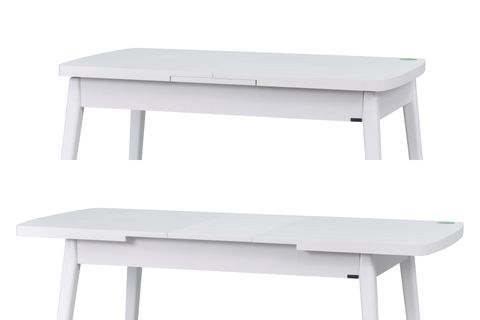 AVANOS AHŞAP AYAK AÇILIR KAPANIR MDF MUTFAK MASASI, 70X120+30 CM, BEYAZ BEYAZ