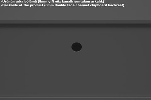 COLORES HANEL 5 ÇEKMECELİ 180 CM TV SEHPASI SİYAH