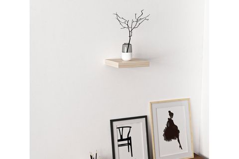 MİNAR GİZLİ RAF TUTUCULU TEKLİ DUVAR RAFI SONOMO, 23 CM