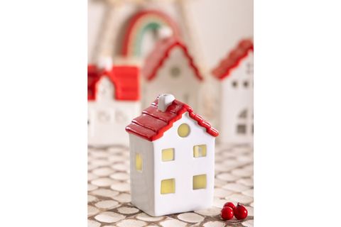 THE MİA DEKORATİF LED IŞIKLI EV BİBLO, 8X6X12 CM