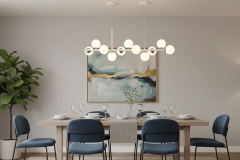 SELİN BEYAZ CAMLI BEYAZ KROM DETAYLI AVİZE