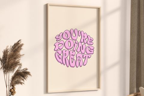 GIRLS POWER DOĞAL ÇERÇEVELİ TABLO, DOKUZLU