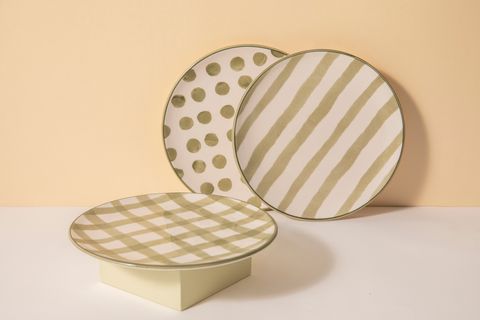 VERDE DOTS PASTA TABAĞI, 21 CM