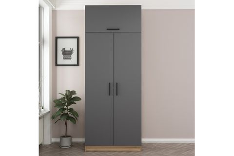MİNAR KALE GARDIROP 319, KAPAKLI ANTRASİT