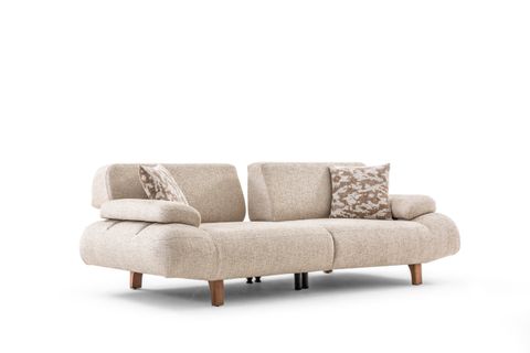 ROVENA ÜÇLÜ KOLTUK, KUM BEJİ