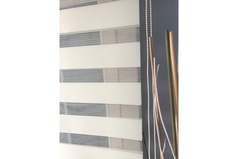 DEKORSTİLİM ZEBRA STOR PERDE SARI 150 X 200