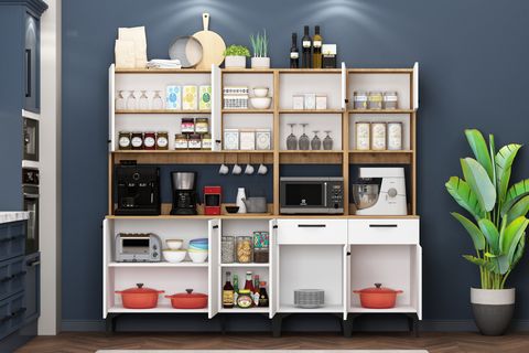 RİVA ÇOK AMAÇLI RB2 SEPET BEYAZ FIRIN BÖLMELİ AİRFRY DOLABI