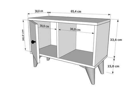 YUSUF KOMODİN, 1 KAPAKLI AYAKLI, KMD-1069-Ç