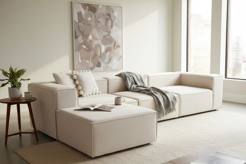 LENA BAYBFACE MODÜLER KÖŞE KOLTUK, BEYAZ