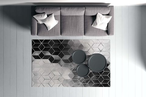 HALI VAGONU DİJİTAL BASKI HALI S-167, YIKANABİLİR, 180X280