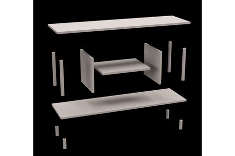 İNTERGO TV ÜNİTESİ 2 KİTAPLIKLI, ÇAM