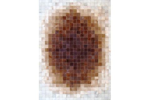 AKTÜEL DERİ PATCHWORK MULTİ KONYAK REVERSE 200X300