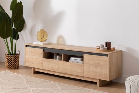 NUVİA TV ÜNİTESİ, ANTRASİT SAFİR, 180 CM