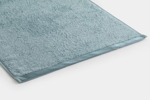 LUNA SİMPLY COLORS SATEN BİYELİ YÜZ HAVLUSU,MAVİ,50X90
