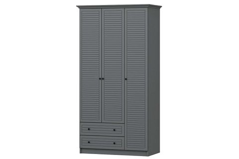 LİVO GARDIROP, ANTRASİT, 3 KAPAKLI