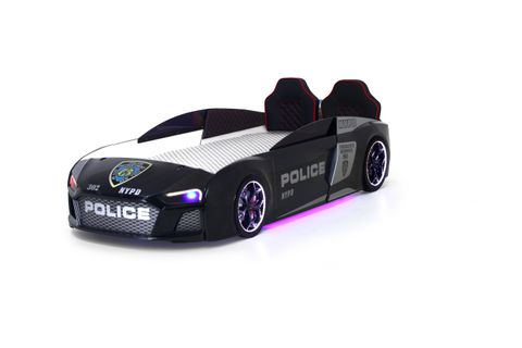 AUDİ FULL LEDLİ KUMANDALI VE MÜZİKLİ ARABALI YATAK, POLİS
