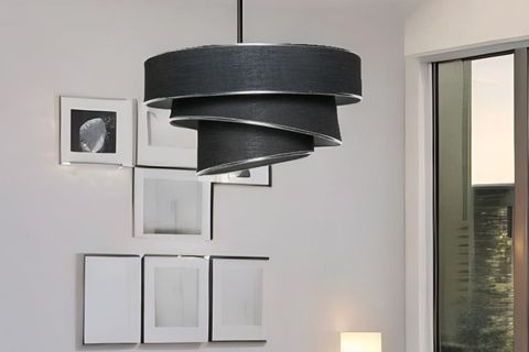 HMYDESİGN COUPER SARKIT AVİZE SİYAH GÜMÜŞ