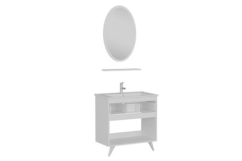 VERA BANYO DOLABI 85CM AY2K1Ç 1EA1R ETJ BEYAZ ANTRASİT