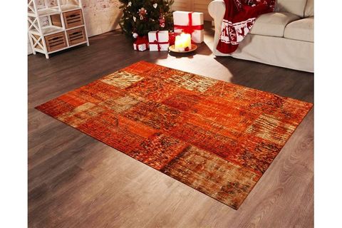 ORANGE PATCHWORK HALI 250X300