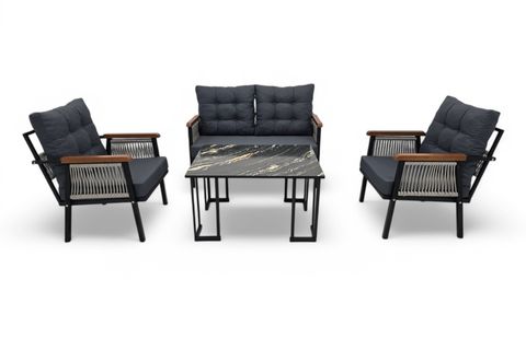 MESA İKİLİ METAL BAHÇE OTURMA TAKIMI