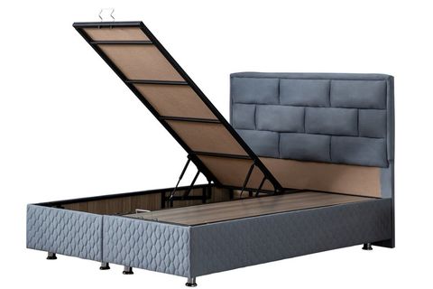 DİEGO NEW BAZA BAŞLIK VE YATAK SETİ, AÇIK MAVİ, 160X200