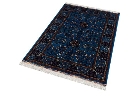 AFGAN EL DOKUMA HALI, MAVİ, 100X155