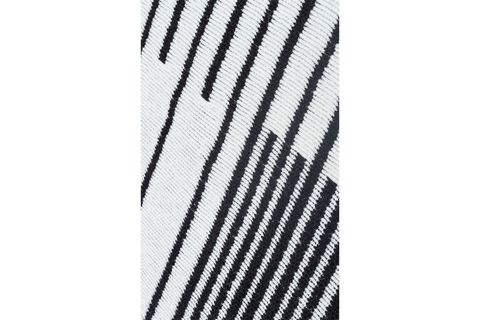EKO HALI ARYA AR 25 WHİTE BLACK BEYAZ SİYAH HAV TOZ VERMEZ ÇİFT TARAFLI DOKUMA RENKLİ MODERN DESENLİ YIKANABİLİR KİLİM 80X300