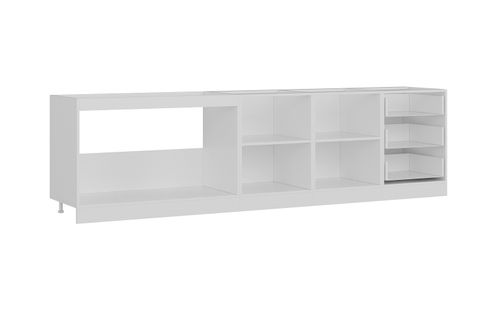 MİNAR 300 CM MUTFAK DOLABI BEYAZ DORE 300-D3-ALT MODÜL