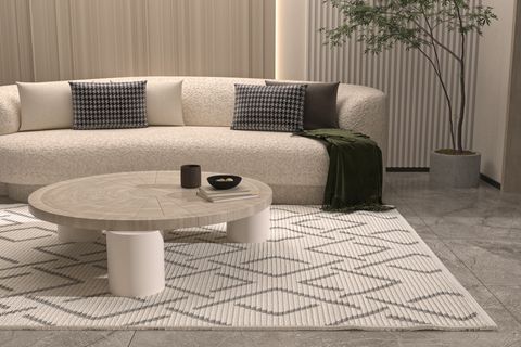 VETRİNA COOL MAKİNE HALISI 3609, YUMUŞAK DOKULU, KREM, 100X250