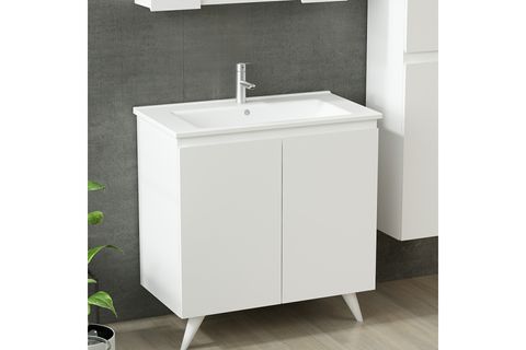 NİKA BANYO DOLABI AY2K109, BOY BEYAZ, 85 CM