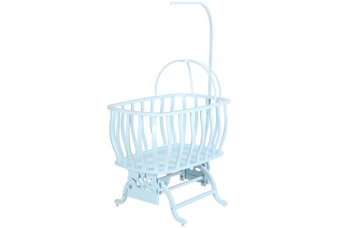 OTANTİK LÜKS SALLANIR SEPET BEŞİK, MAVİ, 60X90