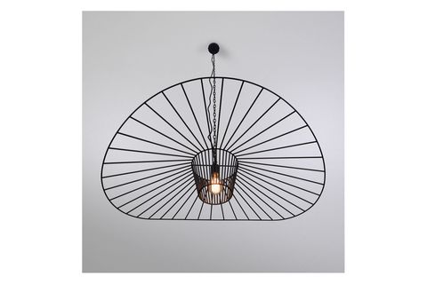 AYŞİN ŞAPKA ENDÜSTRİYEL AVİZE, SİYAH, ÇAP 100 CM
