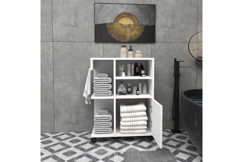 REBUSA TEKERLEKLİ ÇOK AMAÇLI MUTFAK BANYO DOLABI VE AYAKKABILIK, BEYAZ