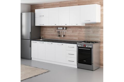 MİNAR TOVA 285 CM MUTFAK DOLABI BEYAZ 285-B4