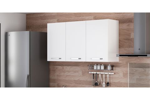 MİNAR 135 CM MUTFAK DOLABI BEYAZ 135-B1-ÜST MODÜL