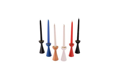 MASSELLO DESIGN COULEUR ALTILI AHŞAP ŞAMDAN & MUMLUK MULTI COLOR