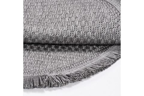 CREA NAPOLİ MODERN YUVARLAK HALI 9032GRYU, GRİ, 80X80