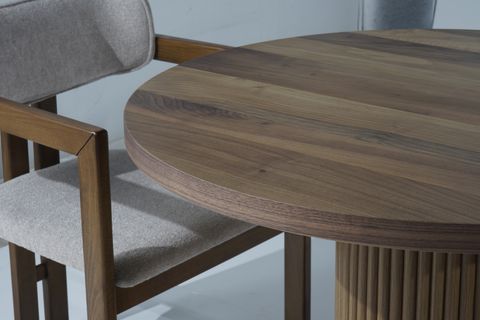 DANET YUVARLAK MUTFAK MASASI, CEVİZ