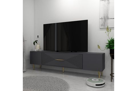 DEKOL TV SEHPASI, 1CT, ANTRASİT ALTIN
