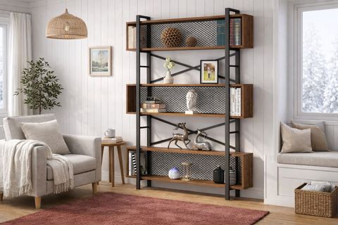 MEK KİTAPLIK, CEVİZ, 100 CM, NO;8