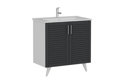 VERA BANYO DOLABI ALT 100CM AY2K ETJ BEYAZ ANTRASİT