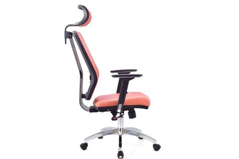 HEVİN DERİ MAKAM OFİS SANDALYESİ, PEMBE
